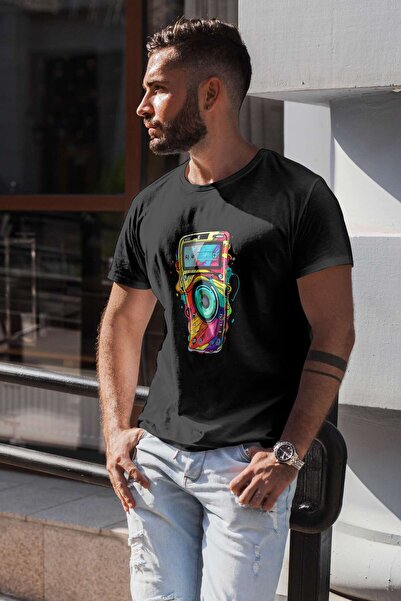 iLovePrints Colorful Abstract Camera Art Tshirt