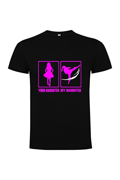 iLovePrints Pink Karate Daughter Rendition Tshirt