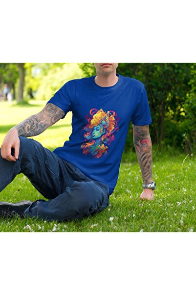 iLovePrints Vibrant Abstract Woman Tshirt