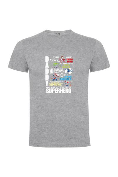 iLovePrints Daddy's Marvelous Heroes Tshirt