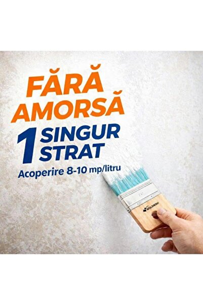 YaYa Color Vopsea Decorativă Perla Luxury Alb Perlat 0,5L cu fulgi perlați