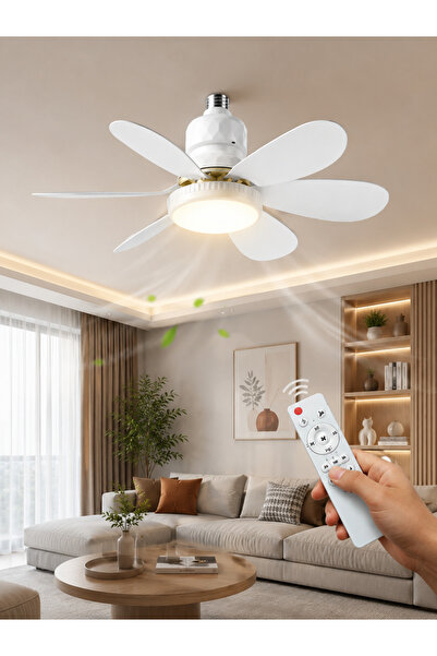 Cata CT-1154 62W Lodos Fan Led Kumandalı Işıklı Tavan Vantilatörü E27 Duylu
