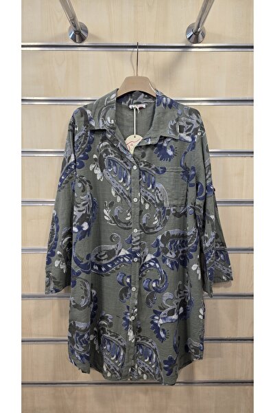 Park Moda Rochie cămașă tip tunică italiană 100% bumbac