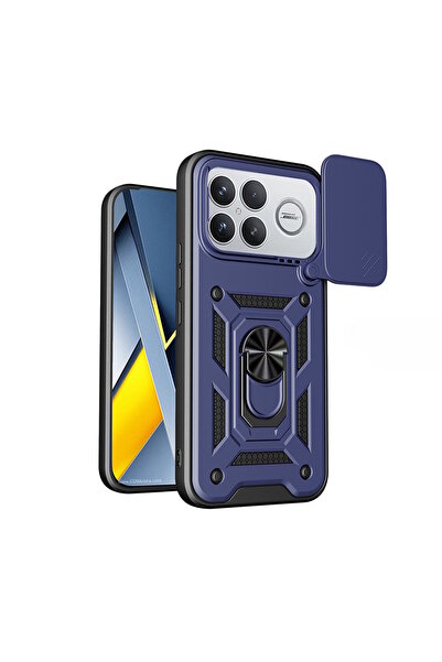 m.tk moveteck Xiaomi Poco F8 Ultra Uyumlu Kılıf Kamera Korumalı Sürgülü Döneb...