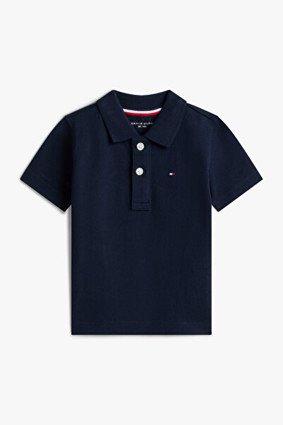 Tommy Hilfiger Newborn Essential Navy Blue Polo Collar T-Shirt