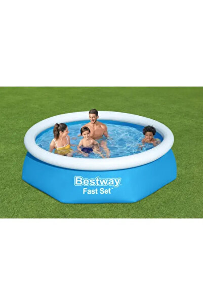 BESTWAY Piscina Gonflabila Fast Set 244x61 cm, Montare Rapida 10 Min, 1880 L
