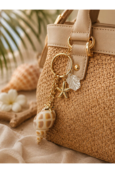 EL YAPIMI Sea Shell Bag Accessory, Keychain
