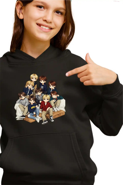 OEM Παιδικό Κοριτσίστικο Φούτερ NCT 127 Καρτούν K-pop Εμπορεύματα