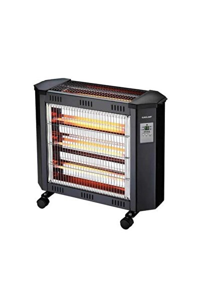 EUROLAMP ERP Θερμάστρα Χαλαζία 2400W, 18x48,5x53,5(h) cm, με κοντρόλ, Μαύρη