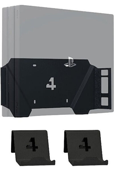 Other Βάση τοίχου 4mount για Playstation 4 Pro Μαύρο + 2x Βάσεις χειριστηρίων