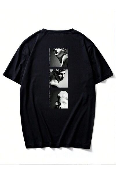 JENOLAN Vidimo se Štampano Oversize kroj Muški T-shirt Ležerni dečko