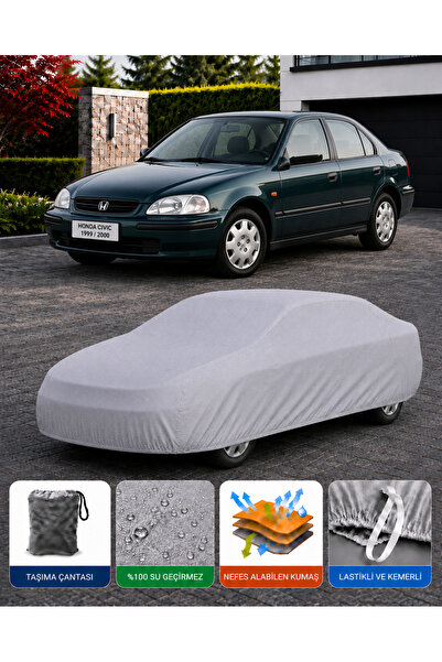 COCEM Honda Civic 1999-2000 Uyumlu Araç Brandası Tam Koruma Su Geçirmez Toz v...