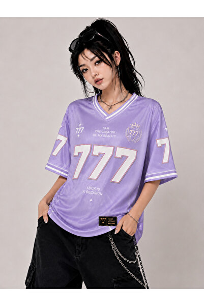DEEFWEAR 777 Manifest Jersey Oversize Unisex Forma Tişört