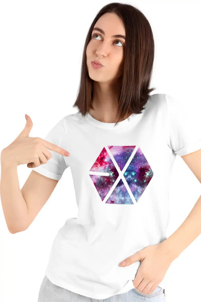 OEM Tricou Femei EXO Kpop Cosmos Vibe Merch
