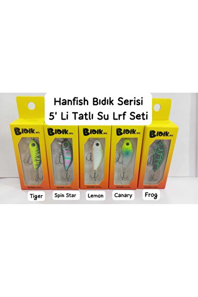 Hanfish Bıdık Serisi Tatlı Su Lrf Seti (Lemon Tiger Canary Spin Star Frog)