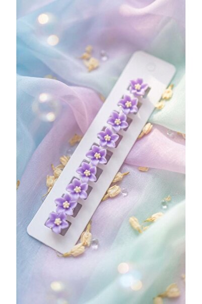 Vipfoni Tiny Floral Hair Clips 10 Pcs