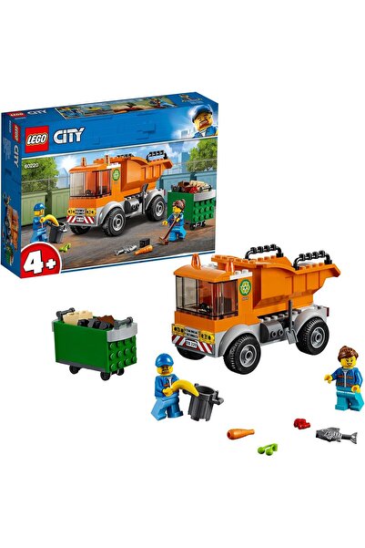LEGO مجموعة بناء سيارة جمع القمامة سيتي جريت فيهيلز 60220 (90 قطعة)