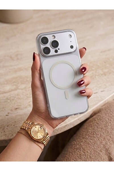 KILIF HOUSE Iphone 17 Pro Max Uyumlu Buzlu Mat Yüzeyli Sert Mika Sararmaz Mag...