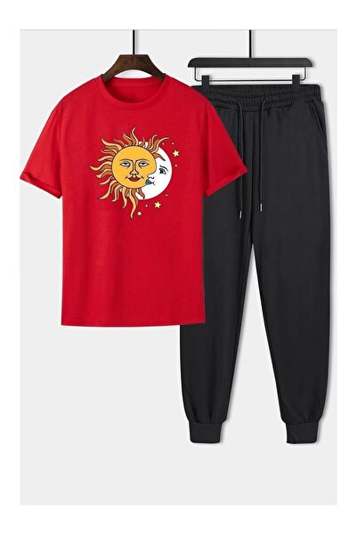 bellanova Sweat Suit T-Shirt Sweatpants Suit with Cool Pattern
