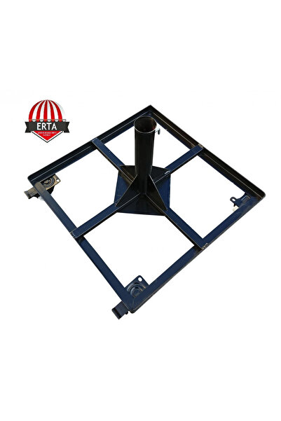 erta 60 cm x 60 cm MERMERSİZ Şemsiye Ayağı Altlığı Tekerlekli Stoplu Tüm Şems...
