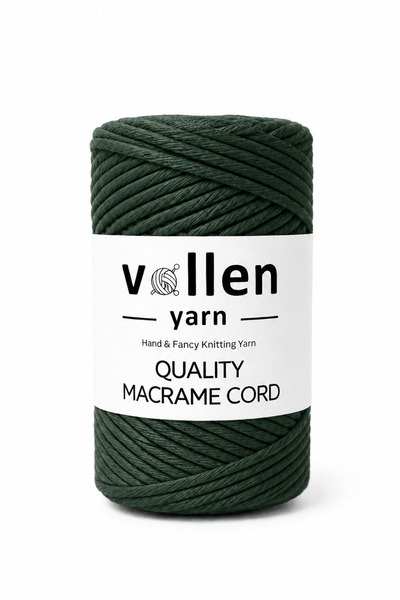 vollen yarn 250GR, Ață de macrame Taranan, 3mm cu o singură torsionare, Ață d...