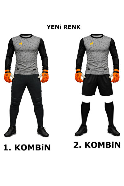 Wallzon Kaleci Forma,Eşofman,Şort,Eldiven,Konç Buffon Model 5li Set(Formaya İ...