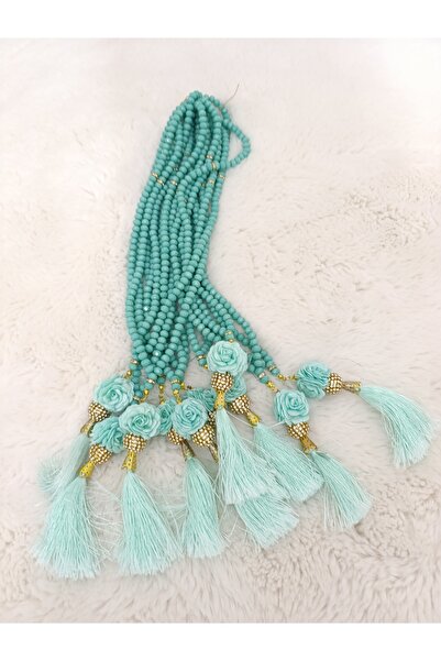 Muhtelif Bijuteri Crystal Beaded Rose Tassel Prayer Beads Set of 10 - Mevlüt ...
