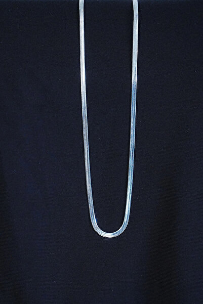 ALKASAZ Italian Steel Necklace 45cm 4mm Stainless Silver