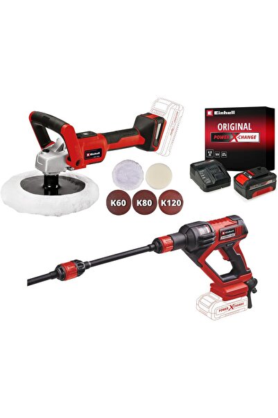 Einhell HYPRESSO 18/24-1 + CE-CP 18/180 Li E Akülü Basınçlı Yıkama Tabancası ...