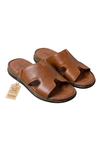Taşpınar Ayakkabı 100% Genuine Leather Orthopedic Men's Summer Orthopedic Mas...