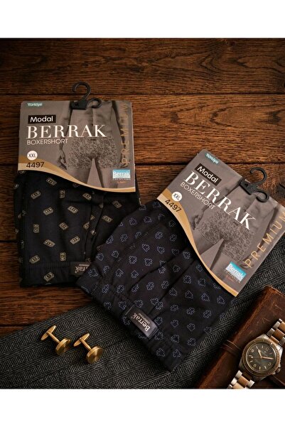Berrak Underwear Desenli Boxershort(Tekli Satılır)