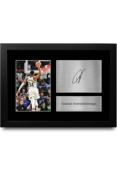 HWC Trading FR A4 Giannis Antetokounmpo Milwaukee Bucks Basketball Gifts Prin...
