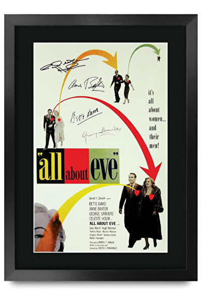 HWC Trading FR A3 All About Eve Bette Davis Gifts Printed Poster Signed Autog...