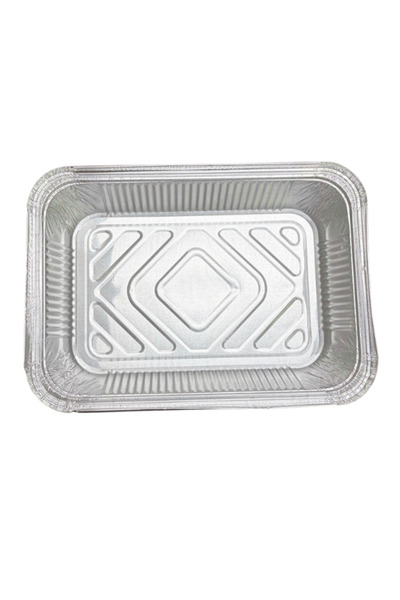 ALÜMİNYUM 1000 gr Yayvan Kase 207 Model 100 Adet Alüminyum Sütlaç Yemek Ve Paket Servis Kabı