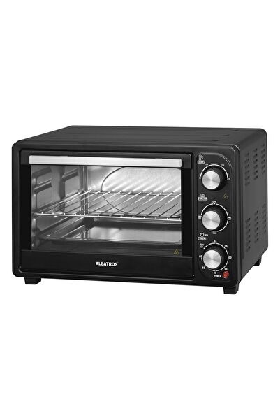 ALBATROS Cuptor electric A23B2, 23L, 1380W, Negru, 90-230V ° C, Temporizator