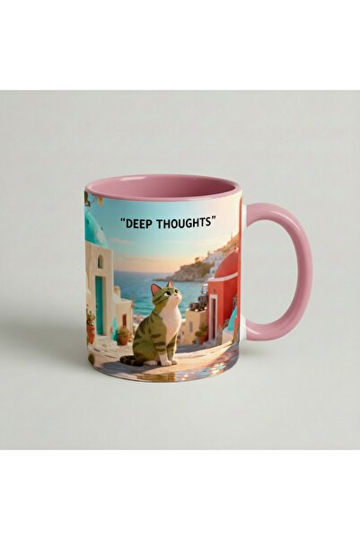 Petgifts Cana Cadou Personalizat Amuzanta Cu Mesaj Deep Thoughts - Ceramica 3...