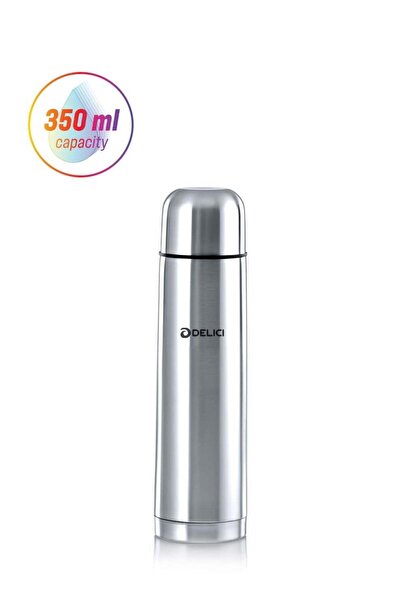DELICI Thermosteel Vacuum Flask (DSFK 350), 18/8 Stainless Steel, 350ml, Doub...