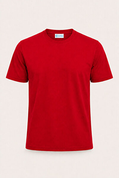 Cortibo Riva unisex osnovna majica sa okruglim izrezom od 100% pamuka - crven...