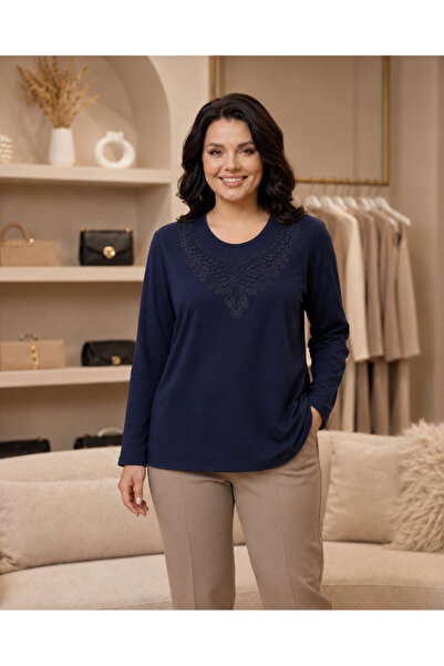 QYA Clothing Wide Size Viscose Embroidered Mother's Cotton (Embroidery May Va...
