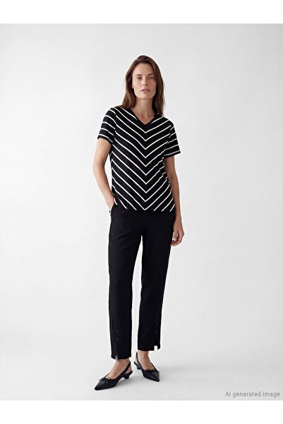LC Waikiki Lcw Grace Black Women's Elastic Waist Pants