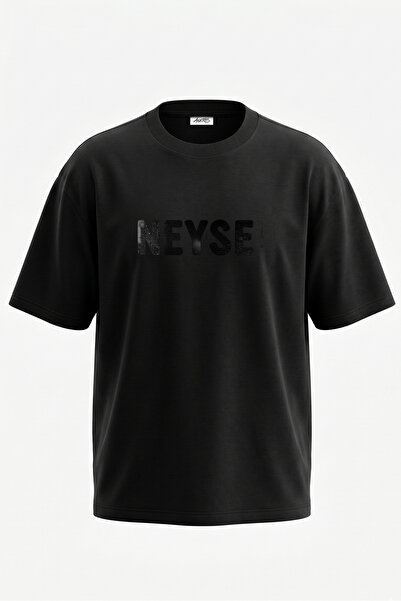 Anetos U svakom slučaju, grunge dizajn, pamučna crna oversize majica sa štamp...