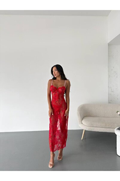 Dalliance Lingerie Fransız Dantelli Gecelik Premium