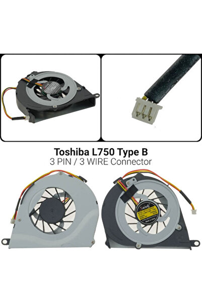 Toshiba Ανταλλακτικός ανεμιστήρας φορητού υπολογιστή για L750 Τύπου Β