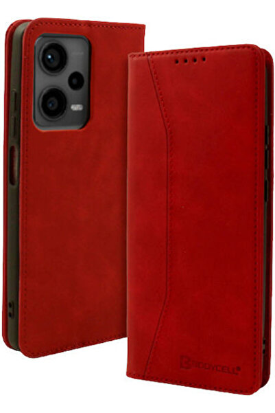 OEM Θήκη Βιβλίο από Συνθετικό Δέρμα Κόκκινο (Redmi Note 12 Pro+) Κωδικός: 04-...