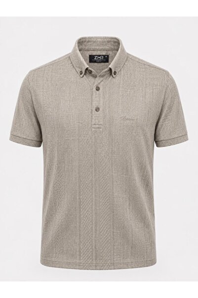 CLASSİCS MEN Ανδρικό μπλουζάκι Zamur Slim Fit με κοντό μανίκι και λαιμόκοψη π...