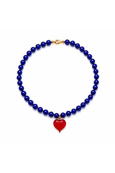 Rossetto Atelier Murano Heart Glass Bead Jells Necklace