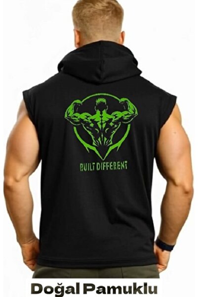 MUTLUGYM FİTNESS KOLSUZ KAPŞONLU SPORCU ATLET (B.U.İ.L.T)