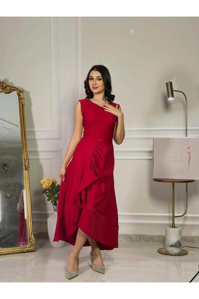 vanus fashion 7160 - فستان سهرة ميدي