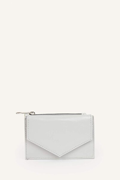 DeFacto Women's Faux Leather Gray Wallet I1084Axns