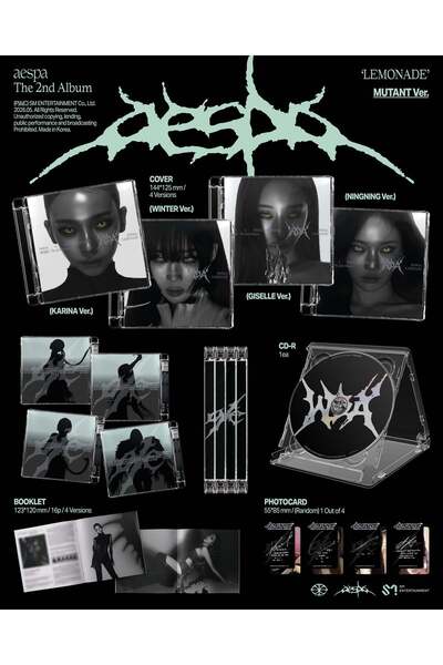 tays store Aespa - 2nd Album [LEMONADE] MUTANT Ver. (RANDOM)